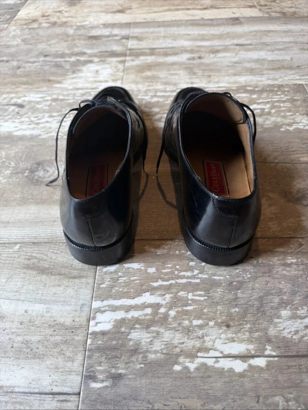 COLE HAAN Calhoun Split Toe Oxfords Black Patent Leather C00588 Men’s 8.5 D
